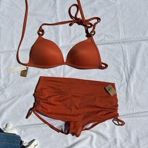 Burnt orange bikini by PINK by vs brand new w/ tags